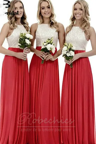 Bridesmaid Dress Floor Length Sleeveless High Neck Cutout.