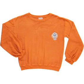 Russet Orange Sweatshirt with Jojoba Ice-Cream Pattern