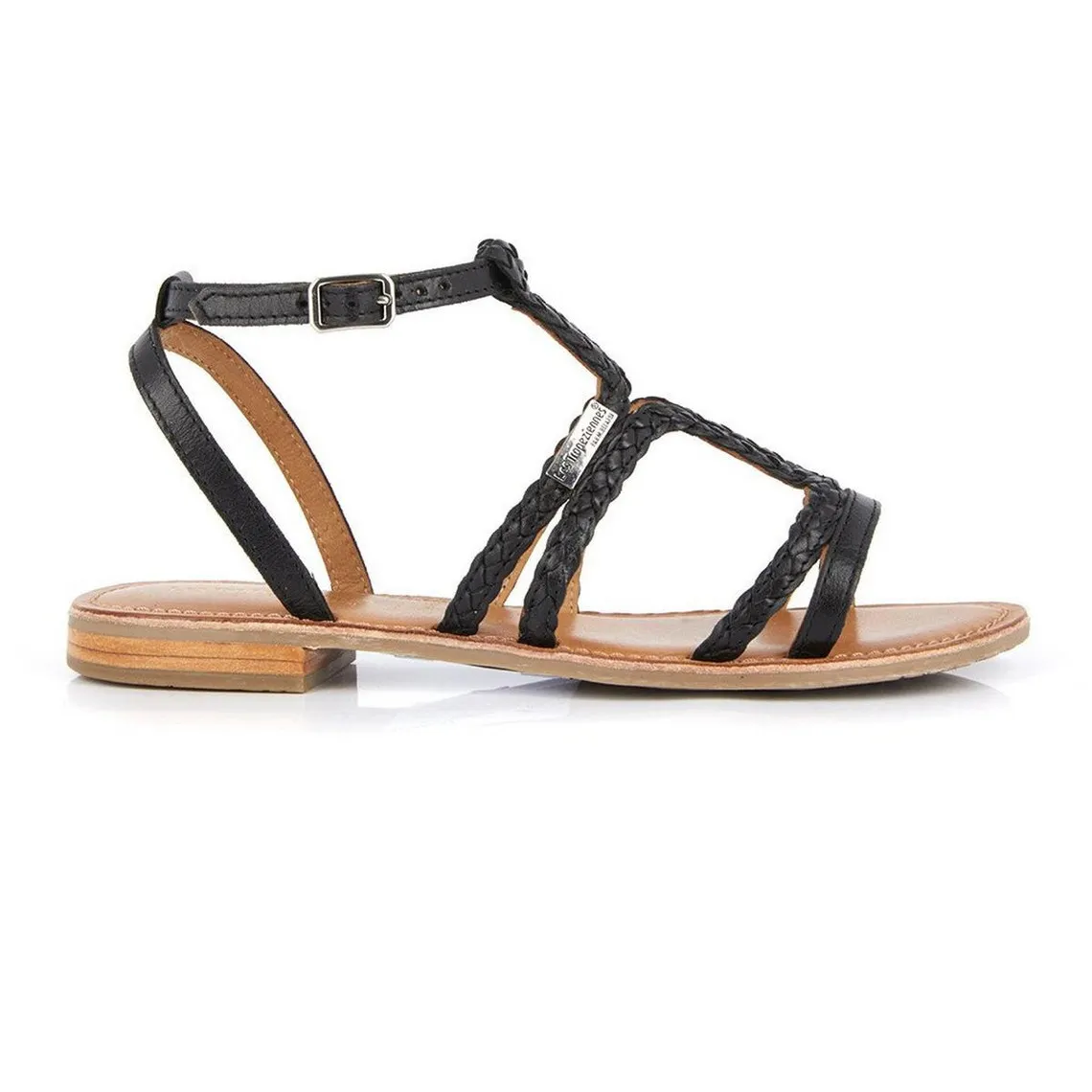 Black Bongo Women's Sandals - Les Tropéziennes Leather | 3 Suisses