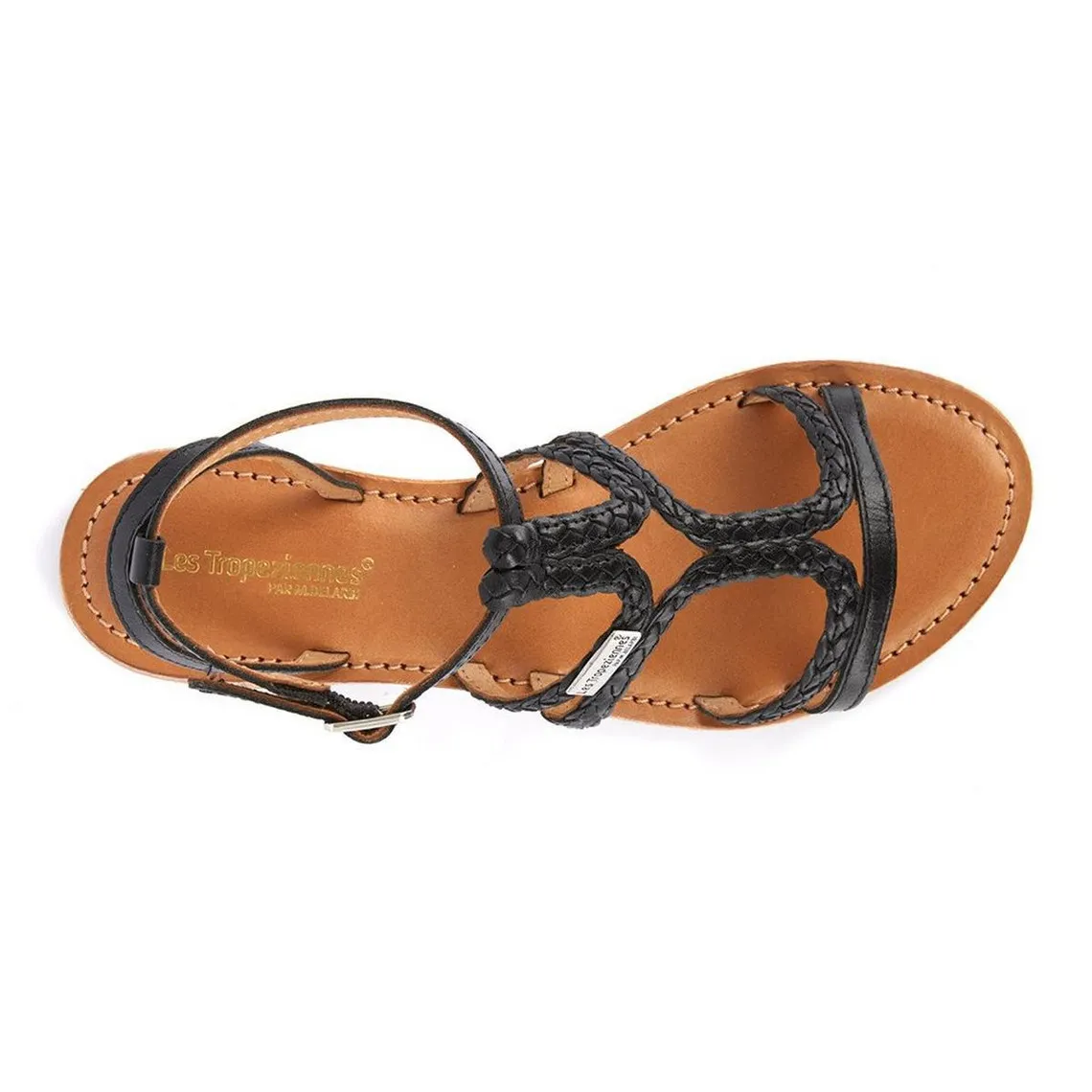 Black Bongo Women's Sandals - Les Tropéziennes Leather | 3 Suisses