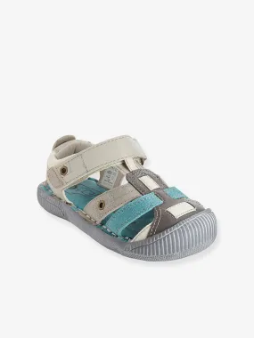 Boys' grey school sandals - Vertbaudet