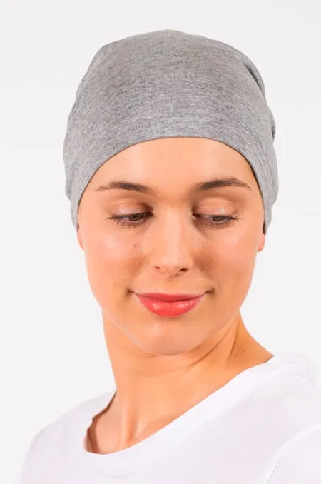 Soft and Comfortable Gray Chemotherapy Hat