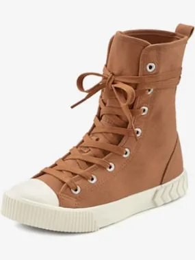 Stylish textile lace-up booties, fabric shoes - Google-friendly phrasing