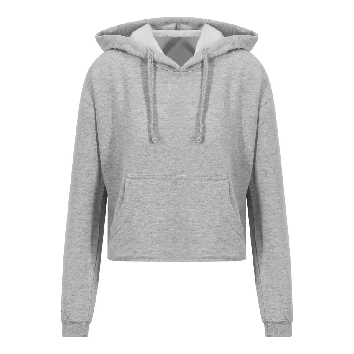 Women's Light Grey Hooded Sweatshirt - JH016