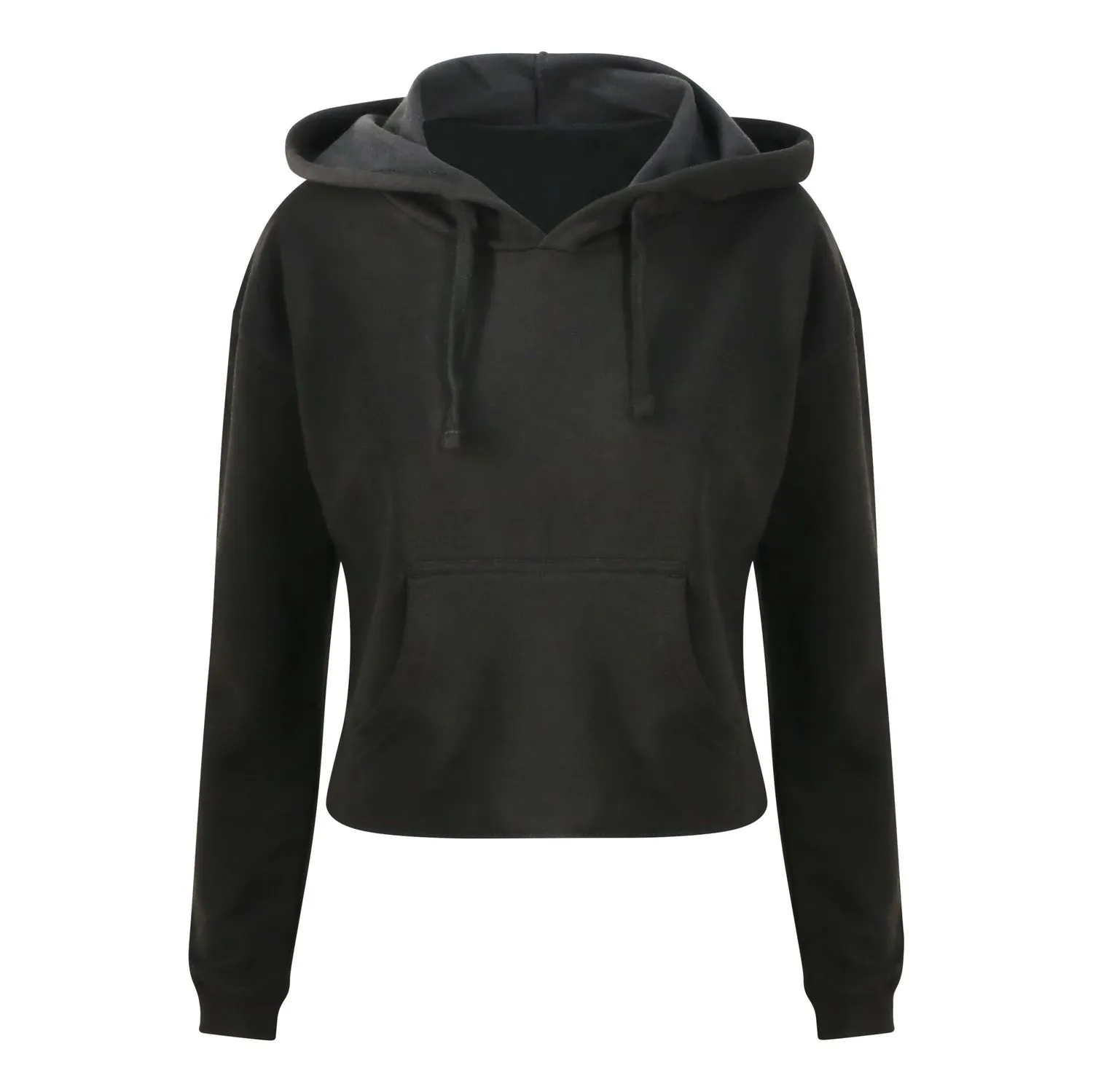 Women's Black Hooded Sweatshirt - JH016