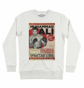 Mohammad Ali Sweatshirt - Boxing Combat Poster Sweatshirt | Grafitee