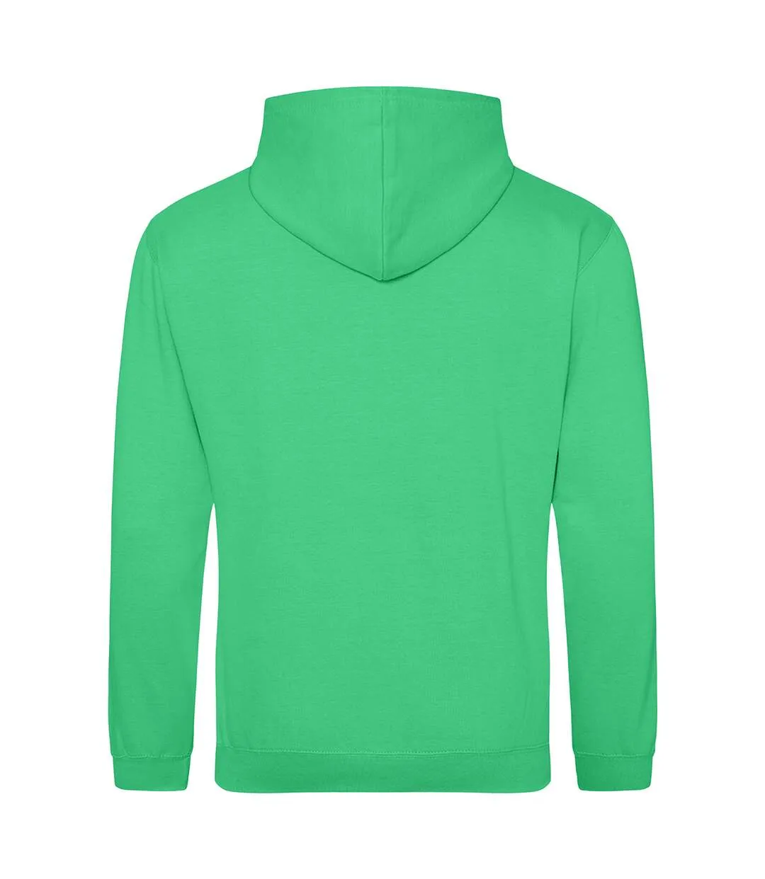 Adult green hooded college sweatshirt AWDis