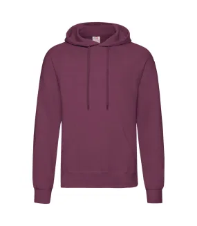 Purple Fruit of the Loom Men's Hooded Sweatshirt