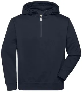 Sweatshirt with Hood Workwear - Unisex - JN839 - Navy Blue