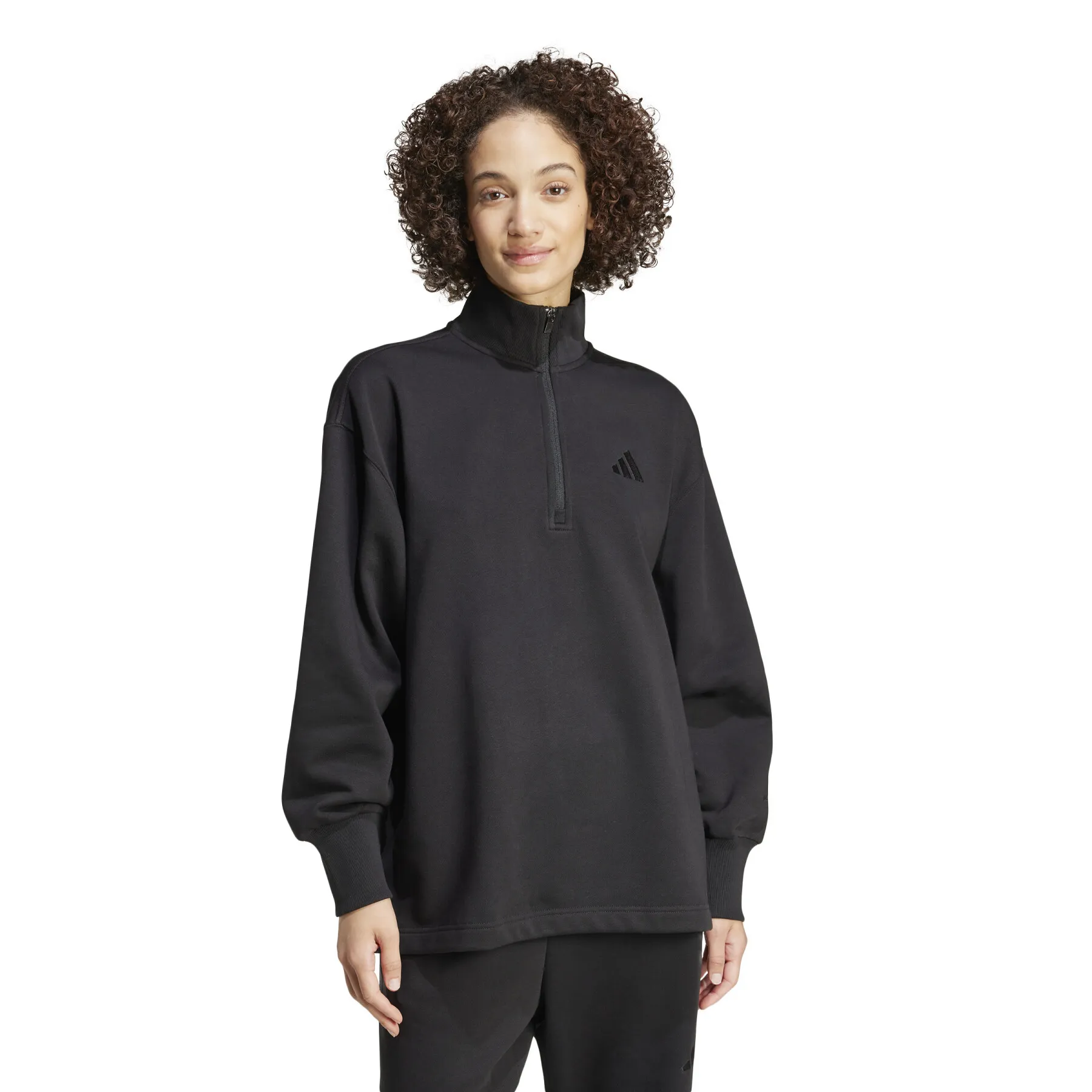 adidas All Szn Fleece Women's 1/4 Zip Oversized Sweatshirt