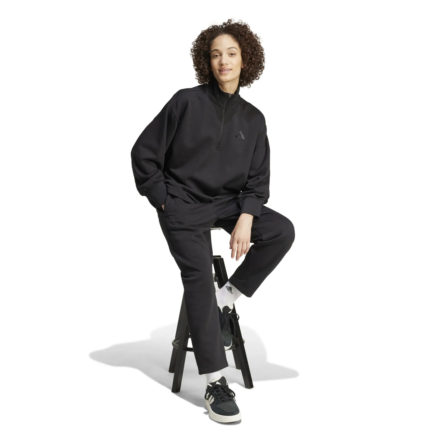 adidas All Szn Fleece Women's 1/4 Zip Oversized Sweatshirt