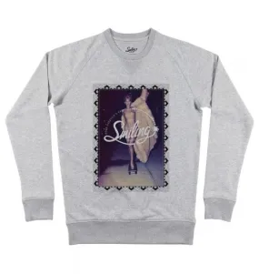 Vintage Skateboarding Girl Smiling Sweatshirt | Grafitee