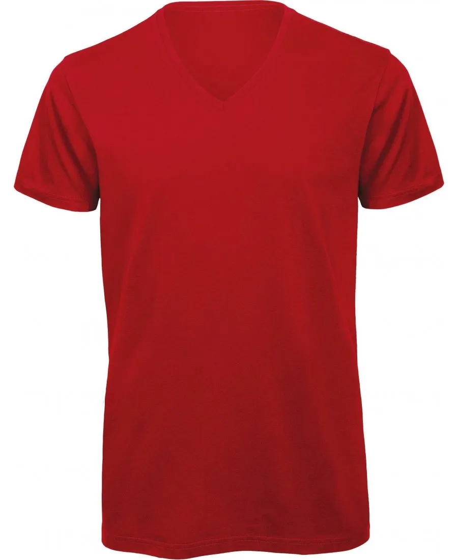 Custom V-neck Men's Inspire Organic Cotton T-Shirt