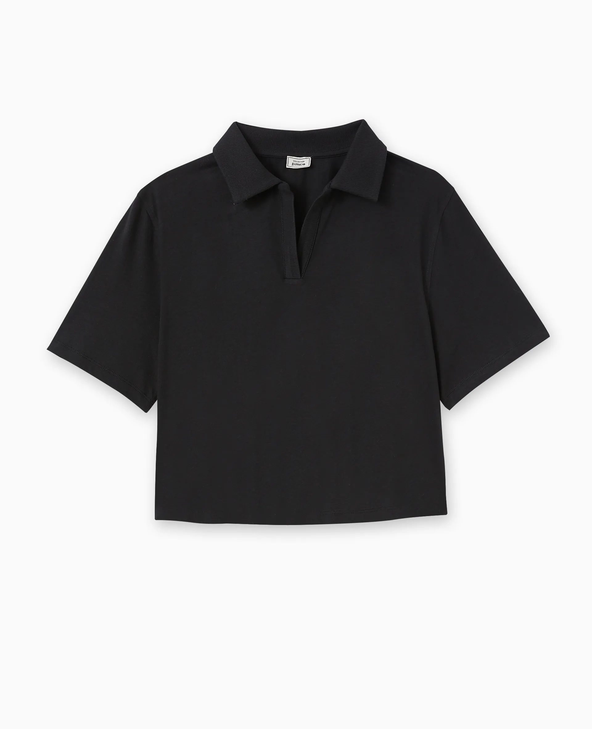 Polo collar T-shirt court