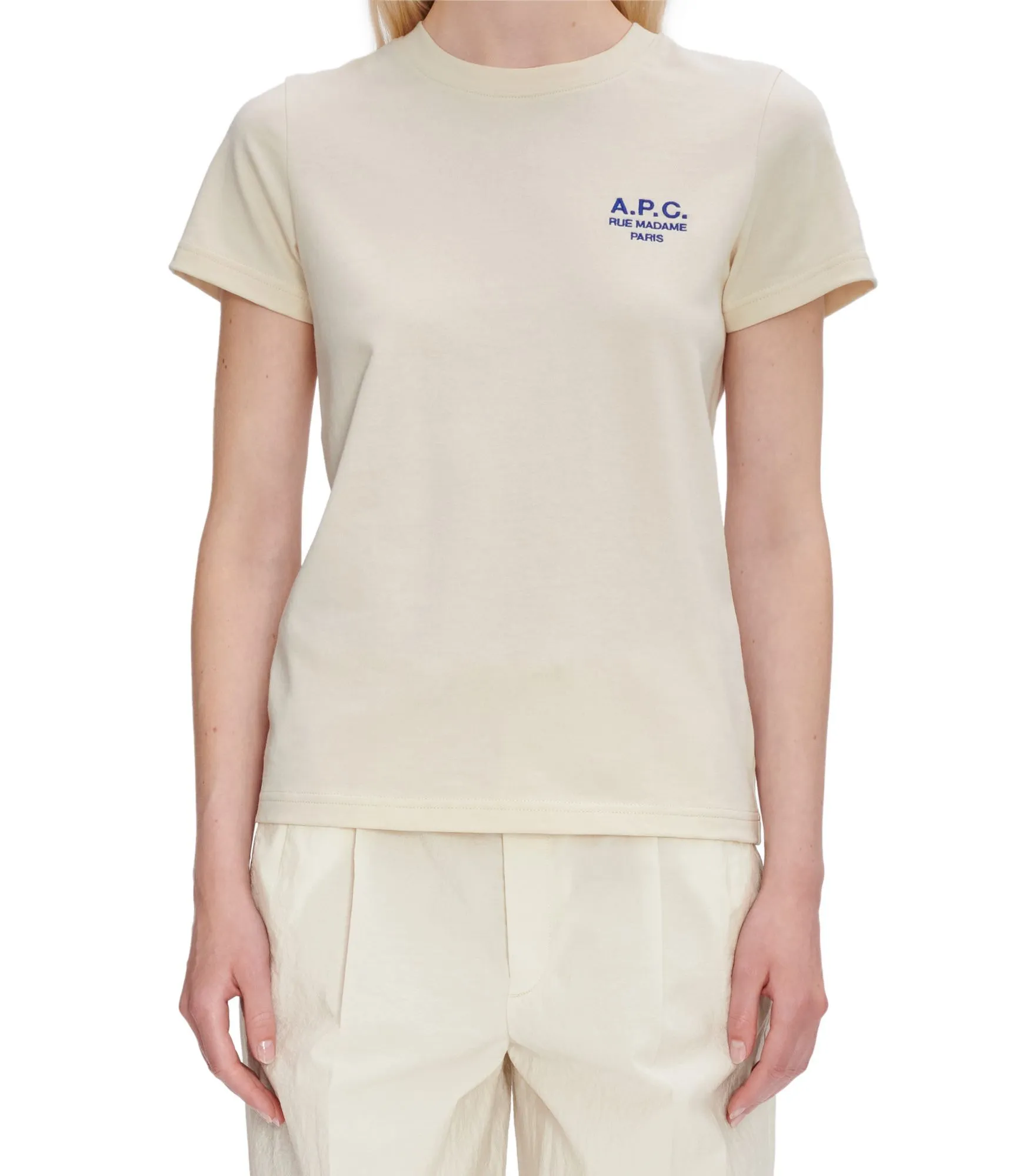 A.P.C. Denise Off-White/Blue T-Shirt