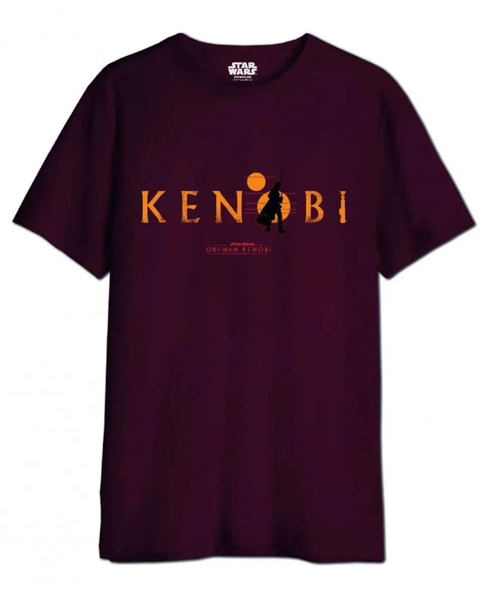 Star Wars Kenobi burgundy T-shirt