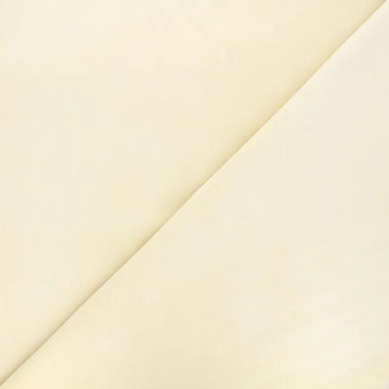 Short-pile Cream Velvet Fabric