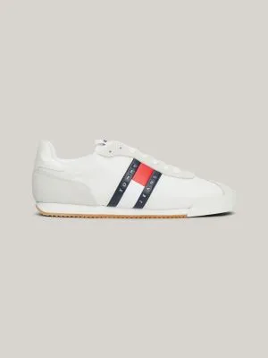 Tommy Hilfiger white multi-textured running shoes