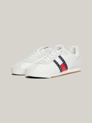 Tommy Hilfiger white multi-textured running shoes