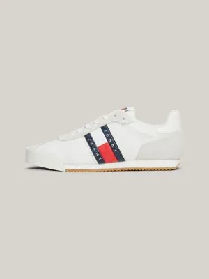 Tommy Hilfiger white multi-textured running shoes