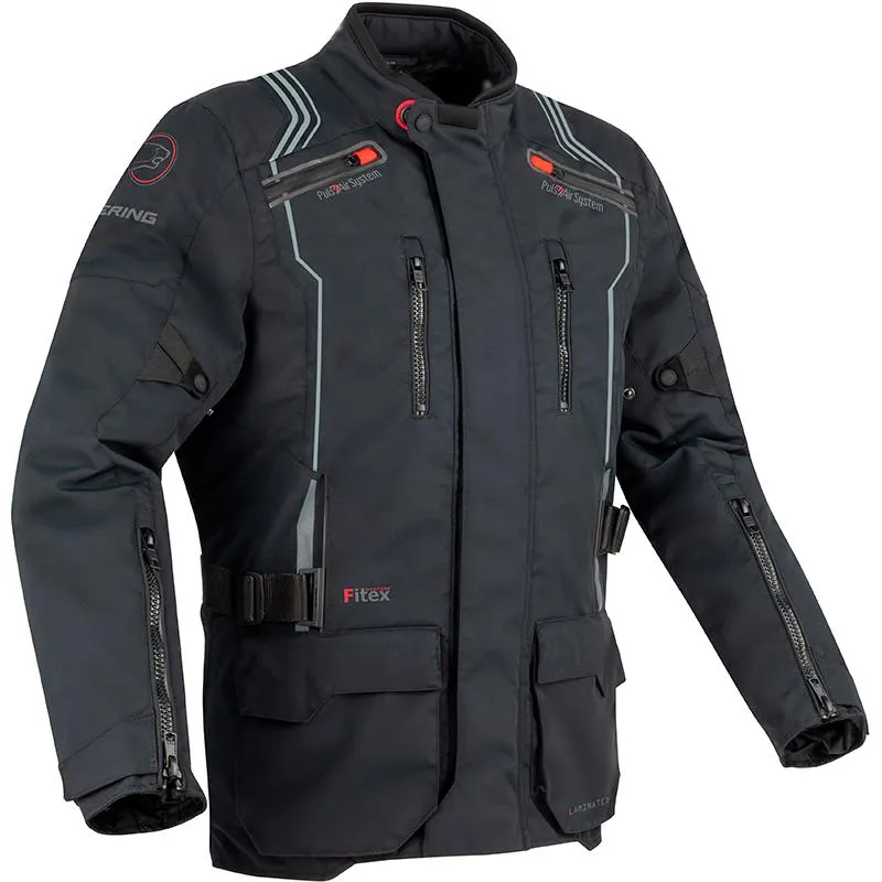 Black BERING FLAGSTAFF Motorcycle Jacket