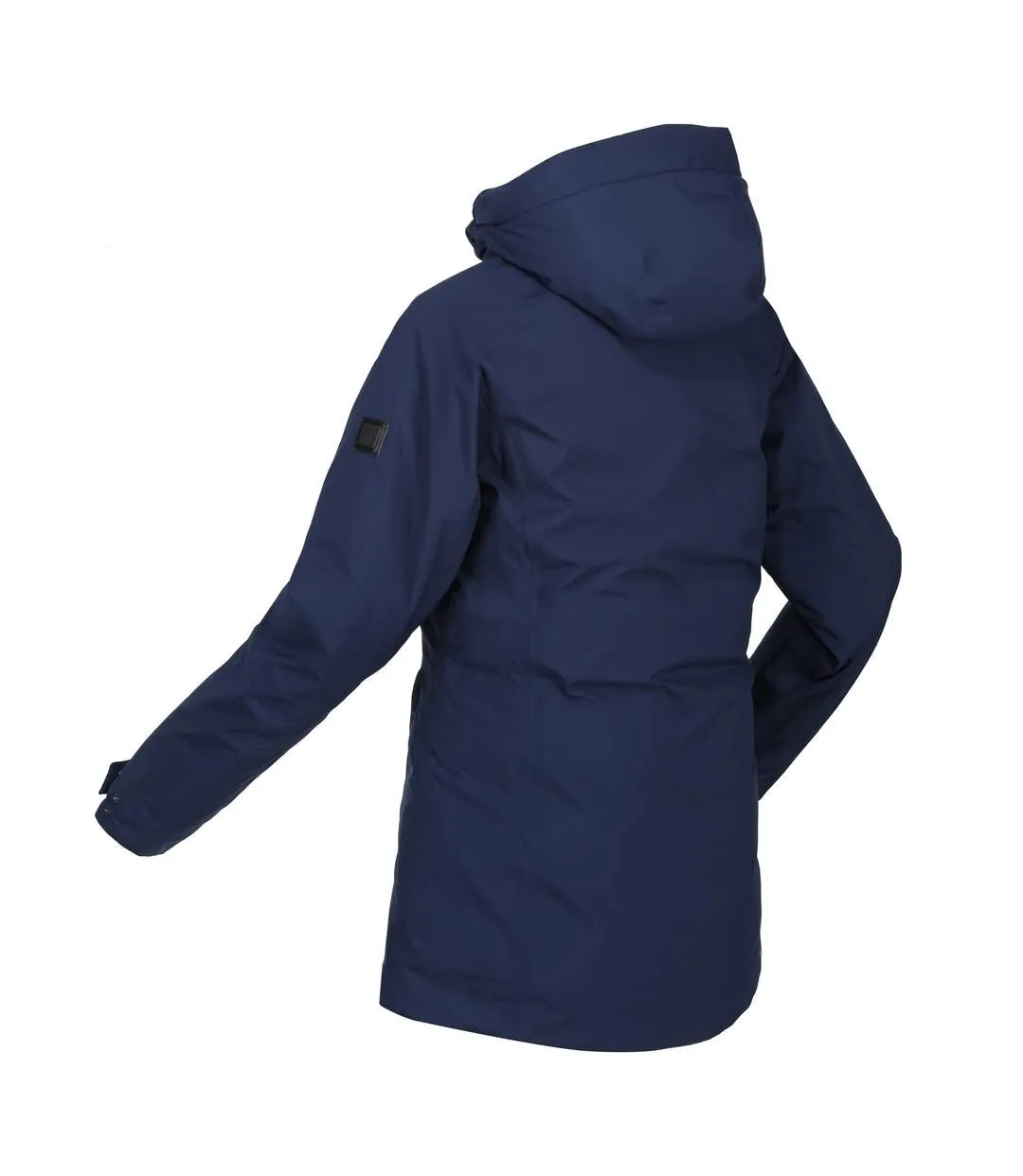 Regatta women's navy blue waterproof jacket.