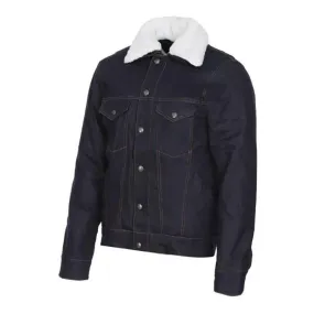 Blue Raw Denim Jacket - MAXXESS.FR, Motorcycle Jacket