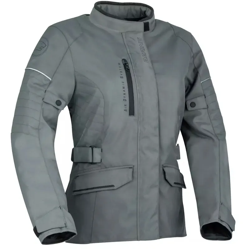 Gray BERING LADY CLARA Motorcycle Jacket