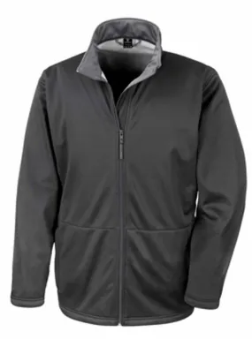 Men's Black Softshell Jacket Lined with Microfleece R209M - Shop Now