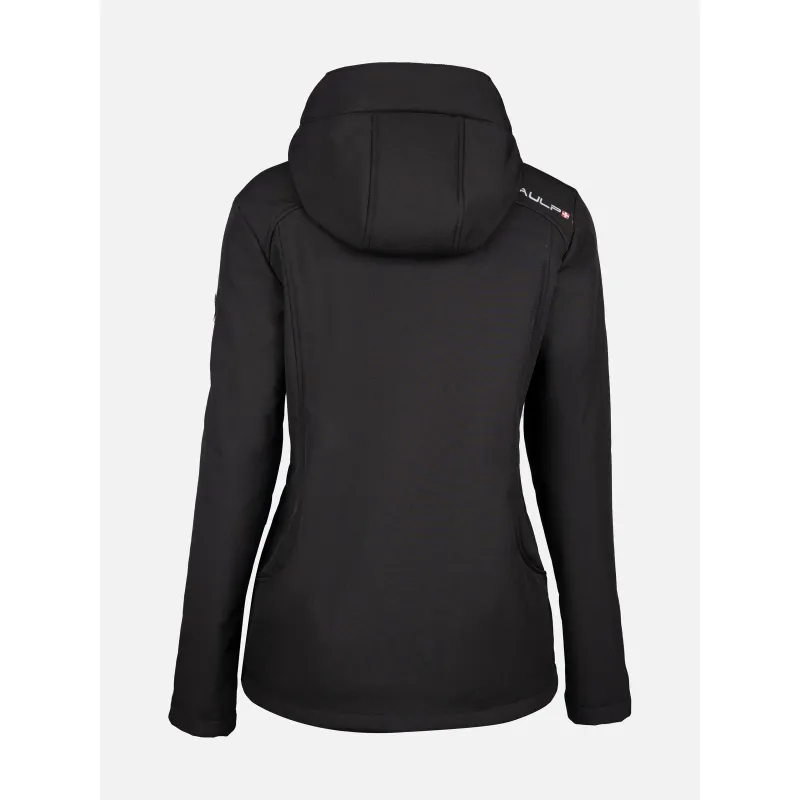 Technical black softshell jacket women - Aulp | wimod