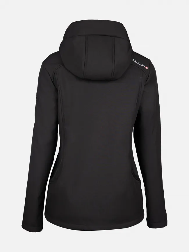 Technical black softshell jacket women - Aulp | wimod