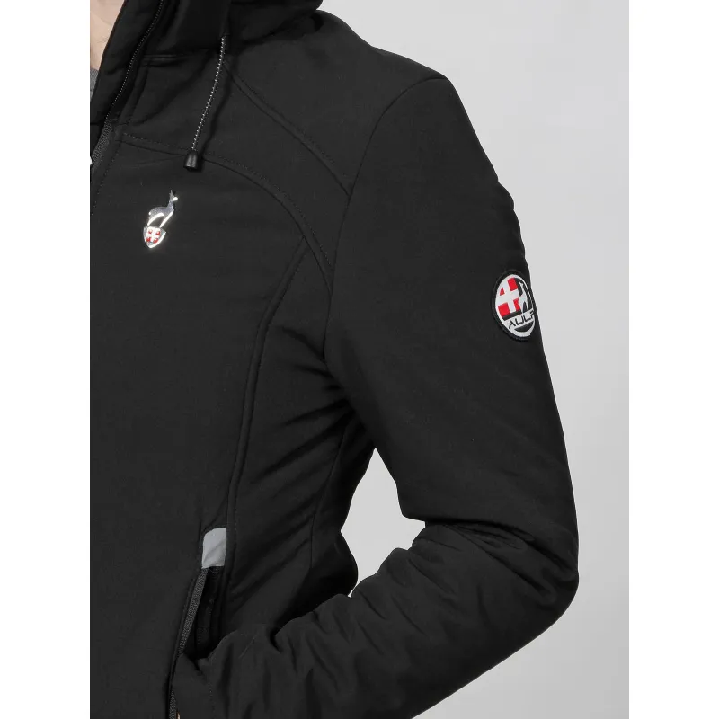 Technical black softshell jacket women - Aulp | wimod