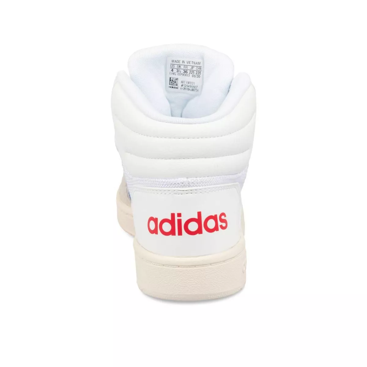 White Adidas Hoops Mid 2.0 K Basketball Shoes