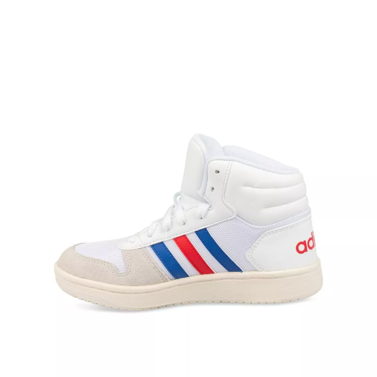 White Adidas Hoops Mid 2.0 K Basketball Shoes