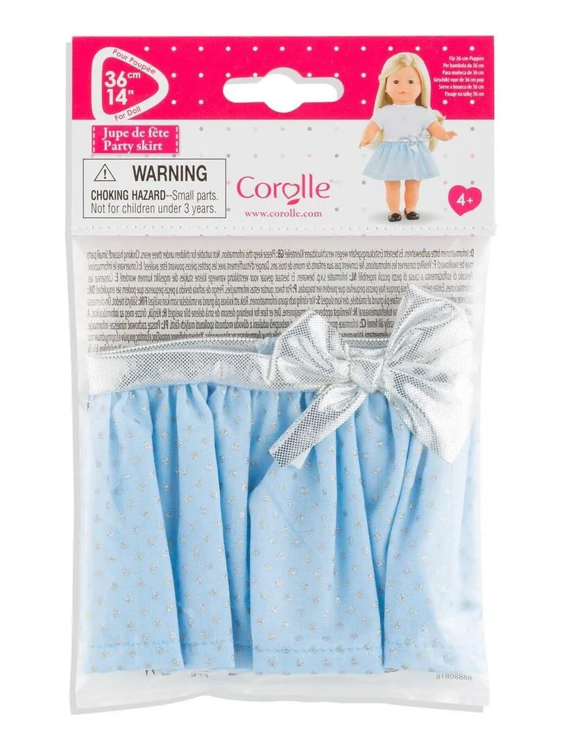 Winter Polka Dot Party Skirt for My Corolle Doll - Not Applicable