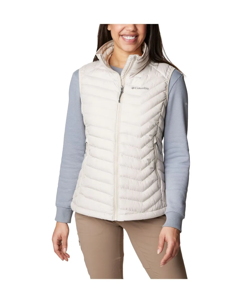 Women's Beige Powder Lite Vest without Sleeves