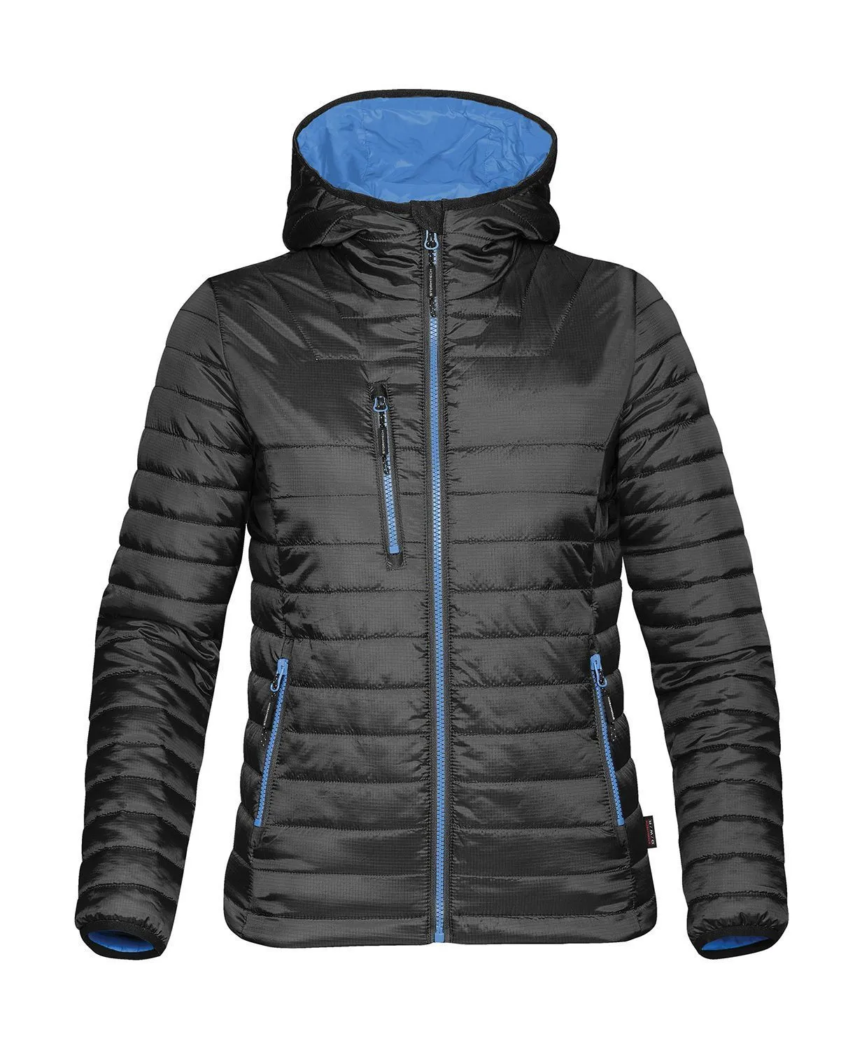 Women's Black Navy Puffer Technical Jacket - AFP-1W