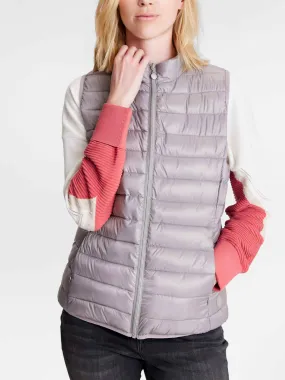 Women's Eco-Friendly Pink Sleeveless Puffer Jacket from tbs