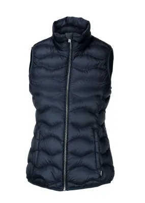 Women's Sleeveless Puffer Vest - Navy Blue - NB79F