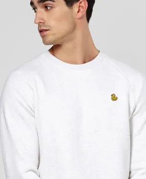 Yellow Duck Embroidered Men's Sweatshirt