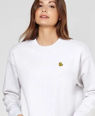 Yellow Duck Embroidered Men's Sweatshirt